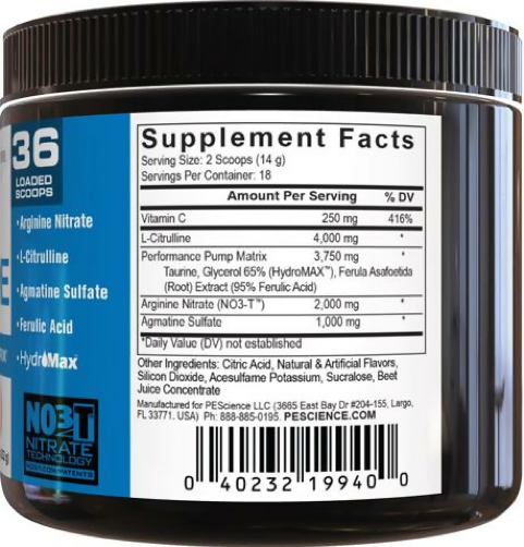 Example Of Pre Workout Supplement Ingredients